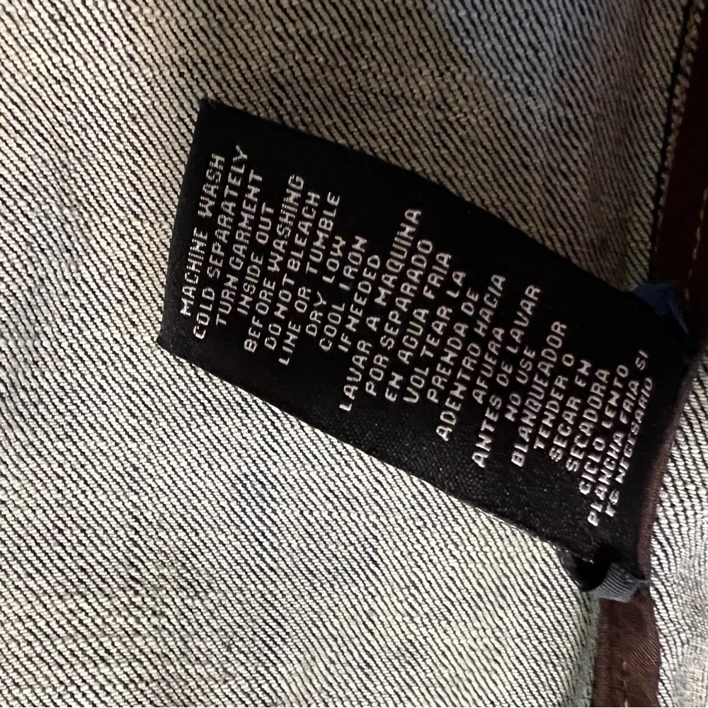 Embroidered denim jacket E by EC like new size 4 - Picture 11 of 11